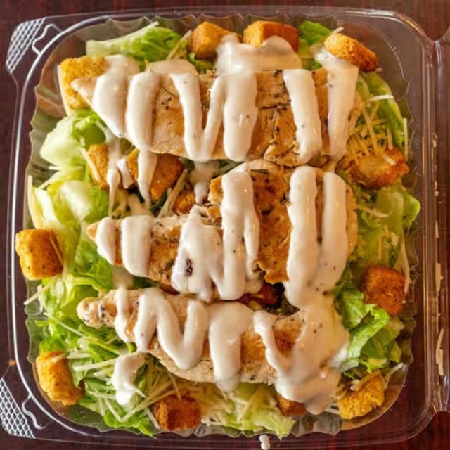 Grilled Chicken Caesar Salad.