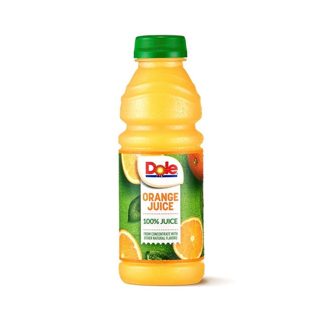 Dole 100% Orange Juice - 15.2oz Bottle.