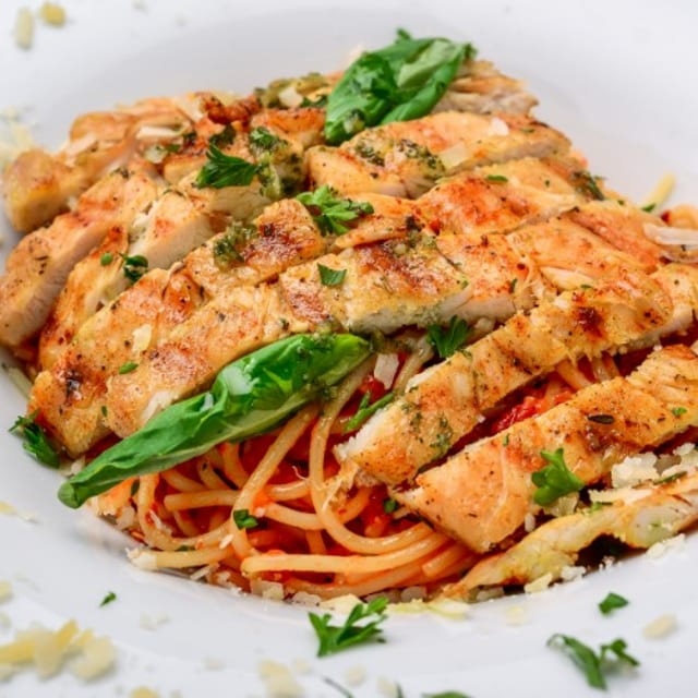 Grilled Chicken Pasta.